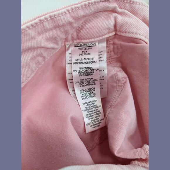 Good American Plus Size 30 Womens Good Legs Straight Leg Jeans in Pink - Picture 6 of 6